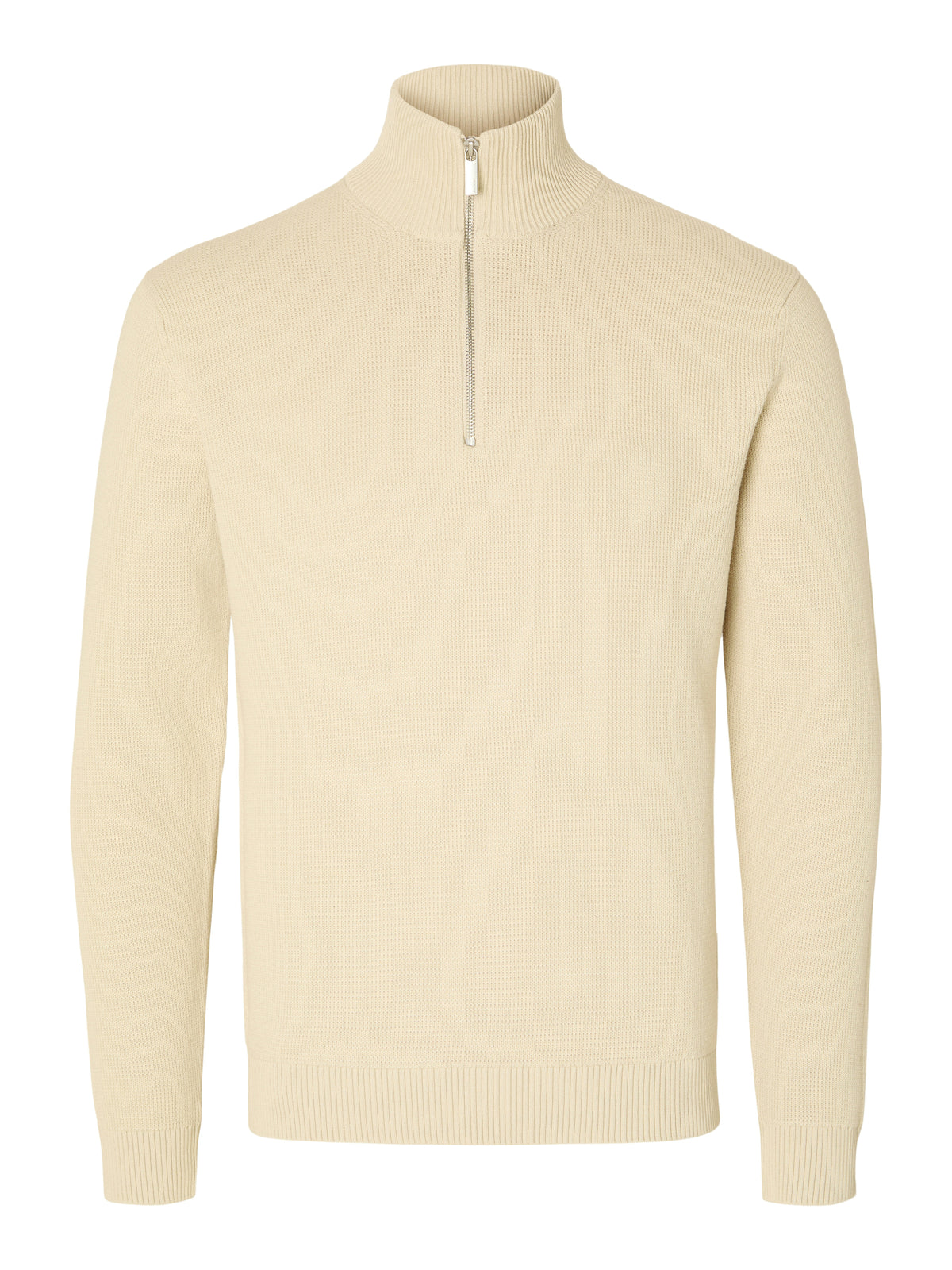 SLMDANE LS KNIT REG STRUC HALF ZIP NOOS