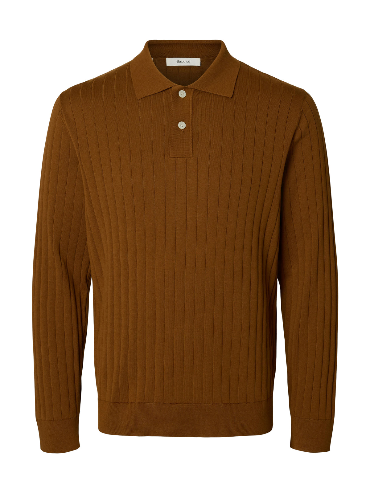 SLMTORINO LS KNIT RIB POLO NOOS