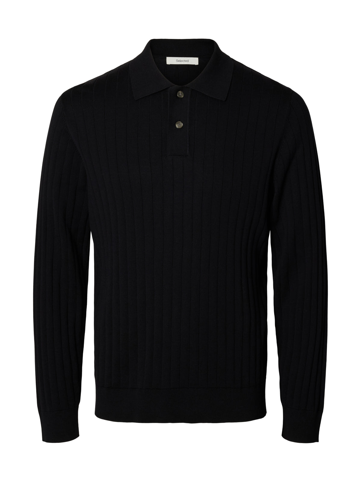 SLMTORINO LS KNIT RIB POLO NOOS