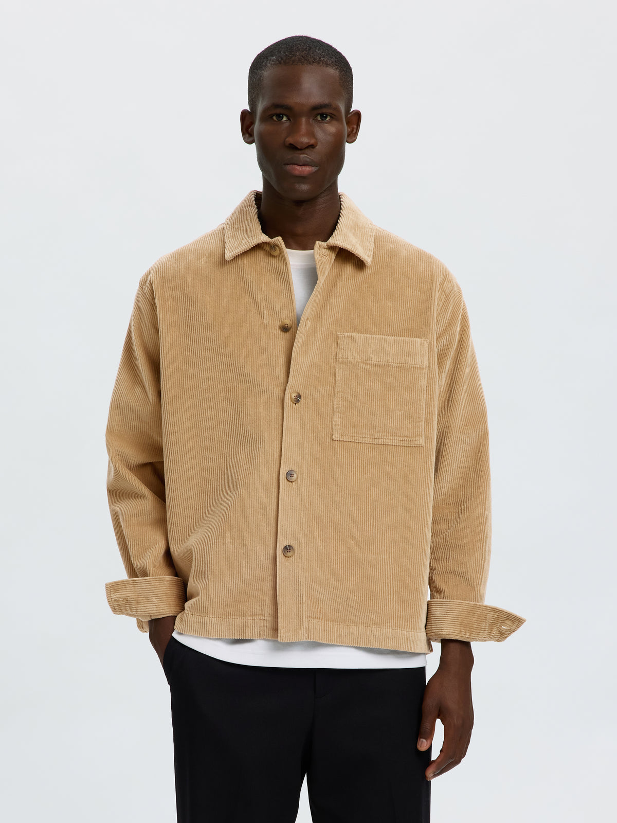 SLMOTTO-KRIS CORD OVERSHIRT NOOS