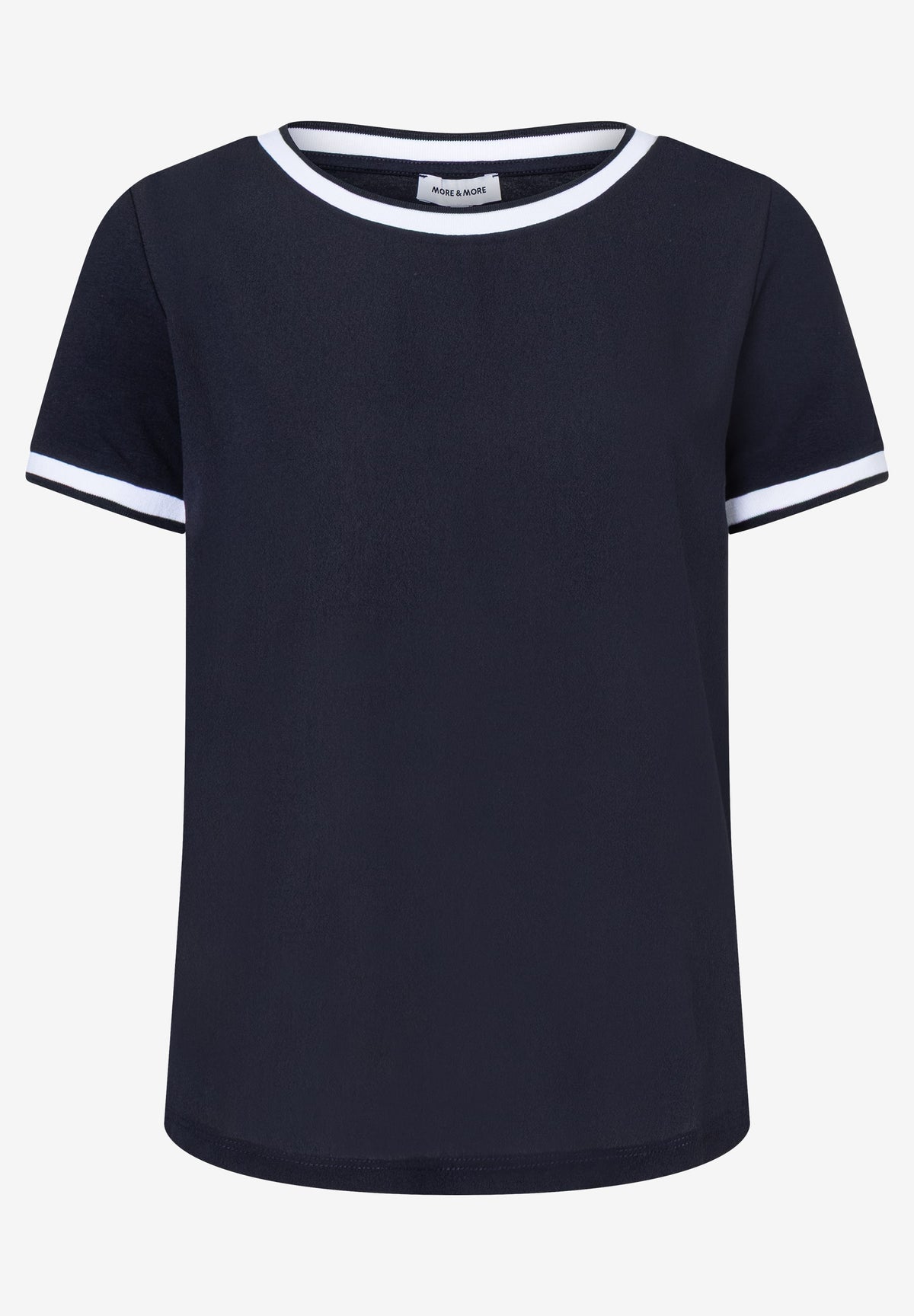 Blusenshirt mit Kontrastabschlüssen