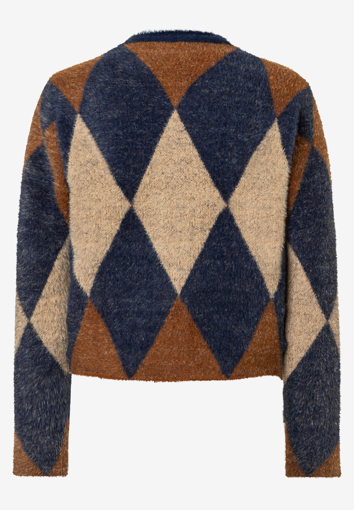 Cardigan mit Rhomben-Muster