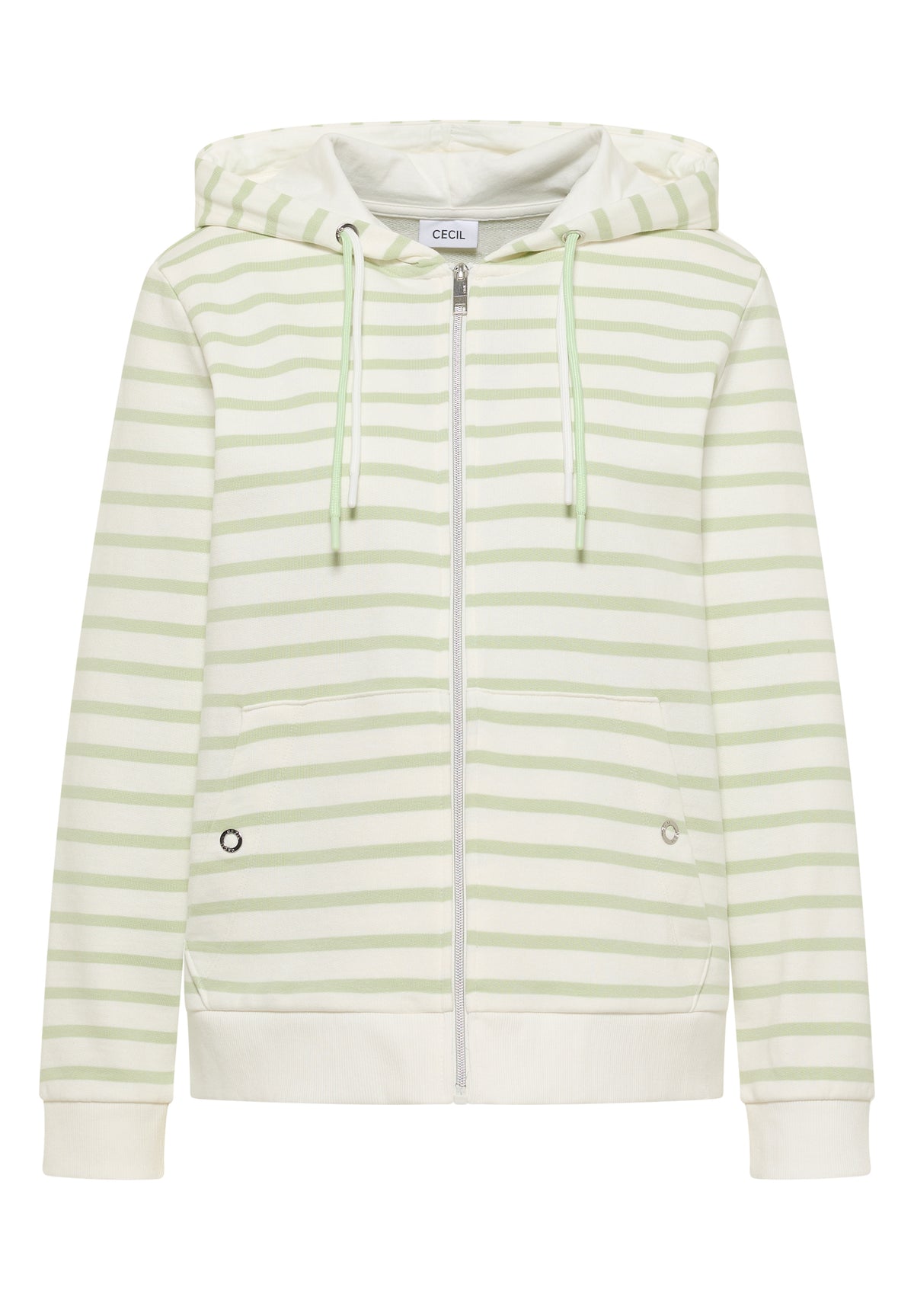 Langarm Jacke mit Kapuze und Struktur