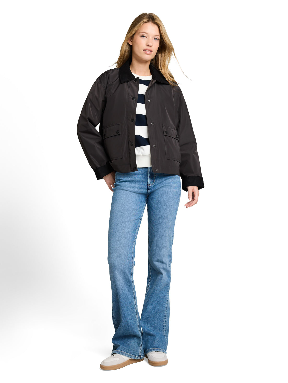 Übergangjacke mit Cord-Kragen