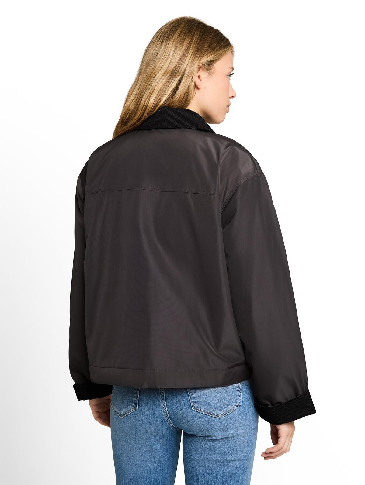 Übergangjacke mit Cord-Kragen