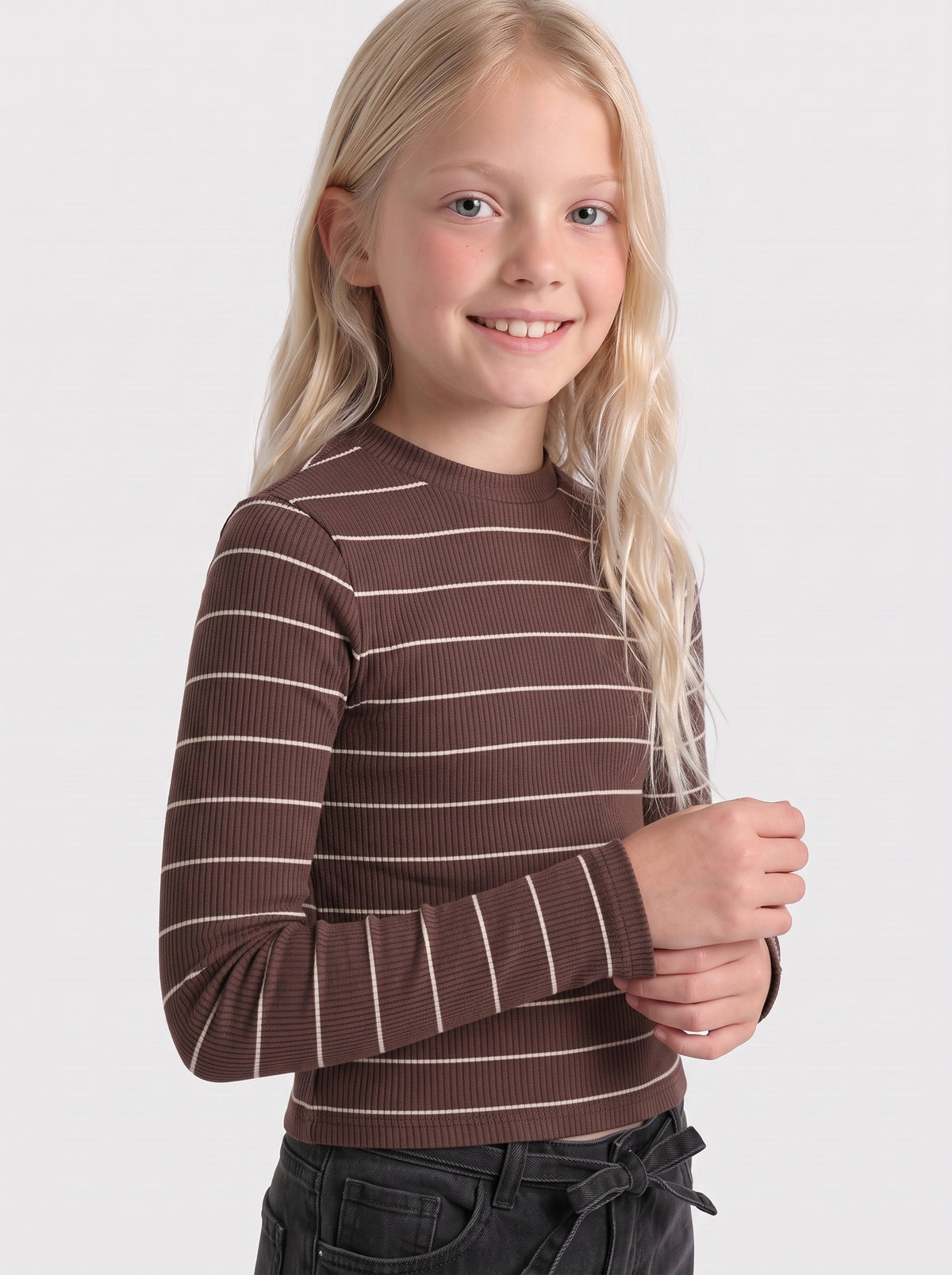 KOGLUPE L/S STRIPE TEE JRS