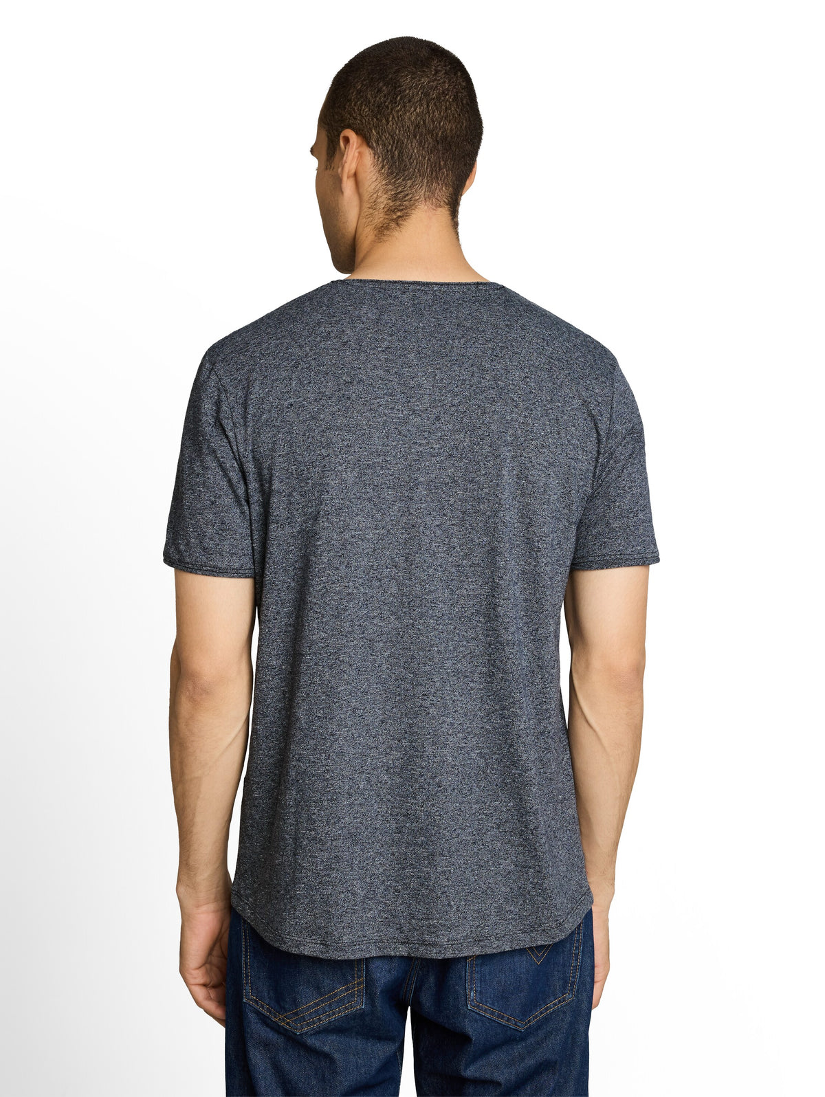 T-Shirt in Melange Optik