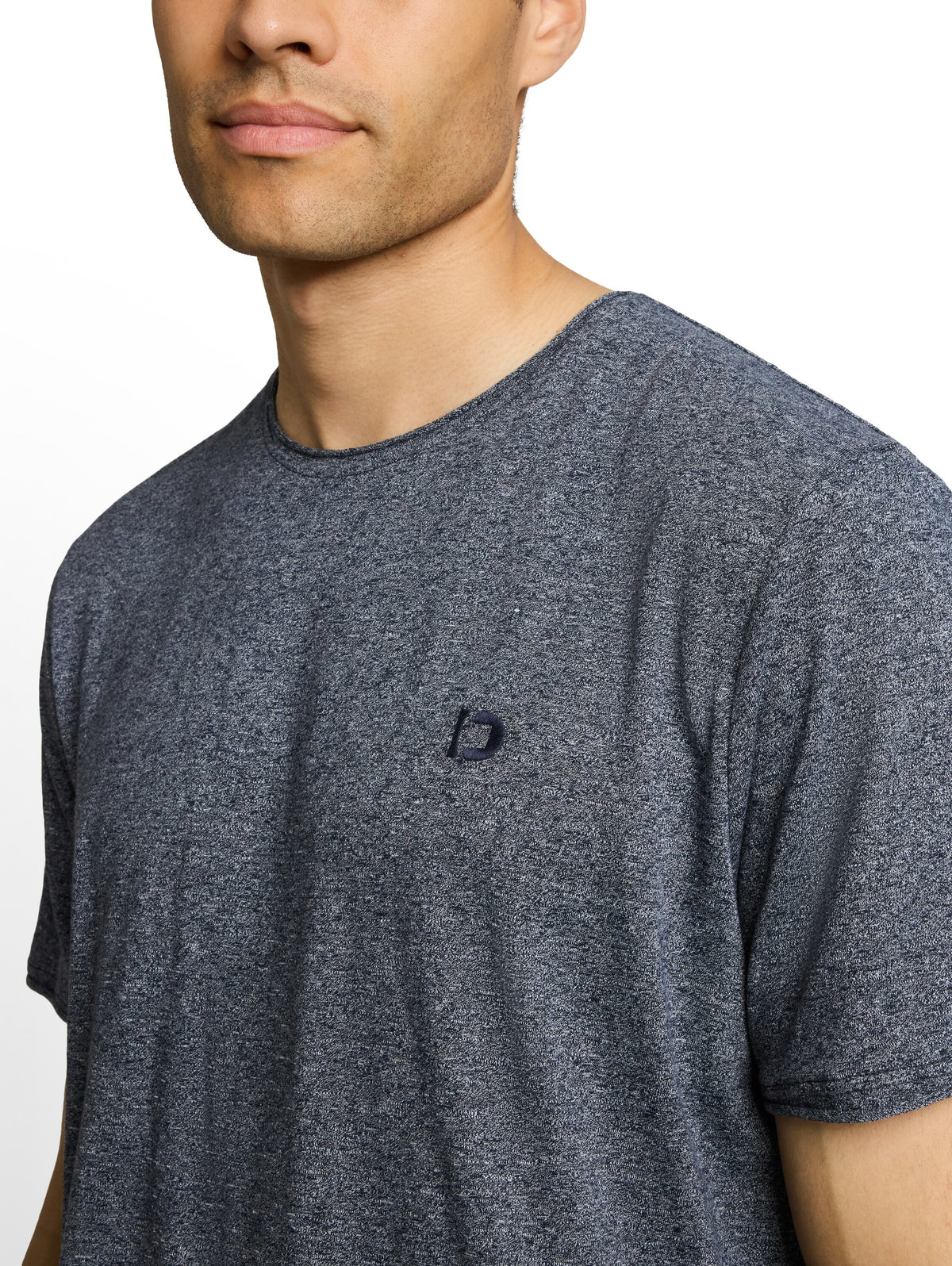 T-Shirt in Melange Optik