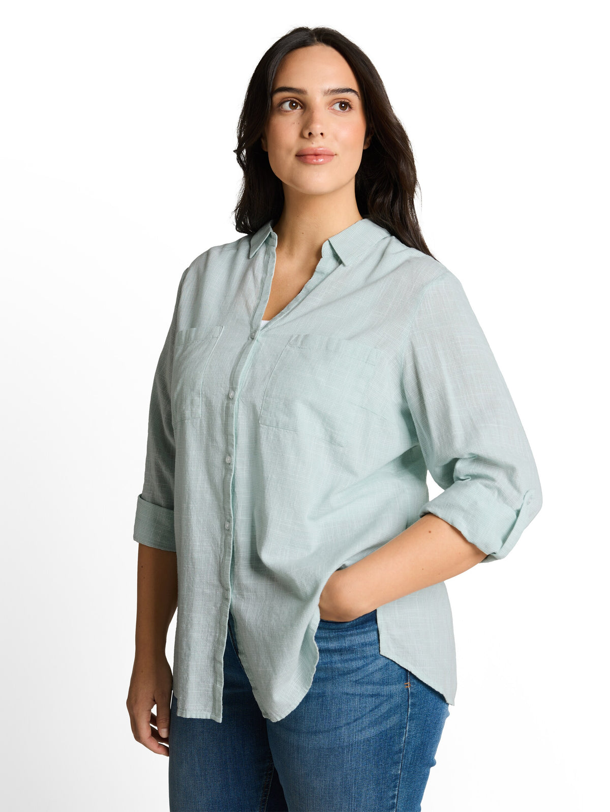 Plus Size - Bluse mit Brusttaschen