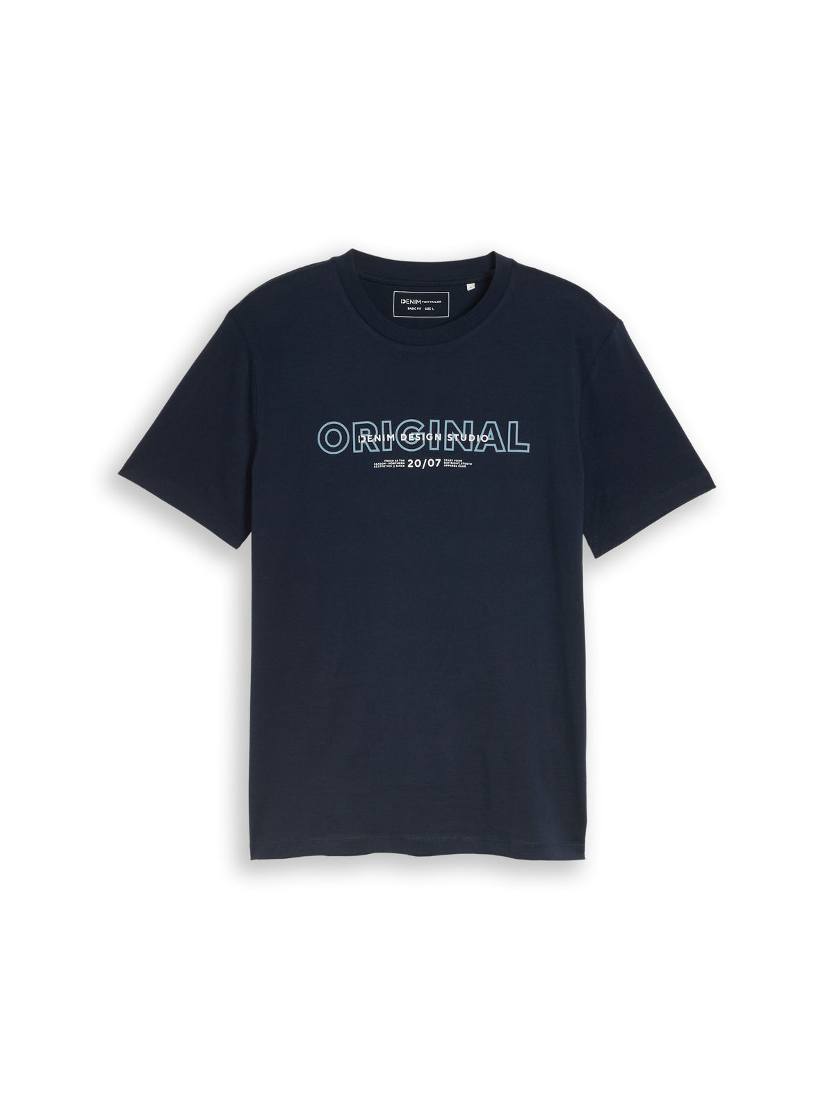 Basic T-Shirt mit Logo-Print