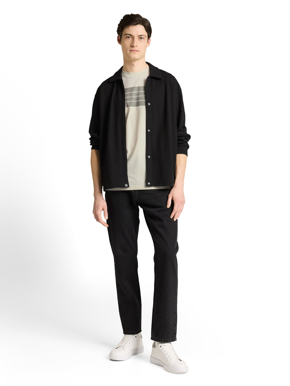 Basic T-Shirt mit Logo-Print