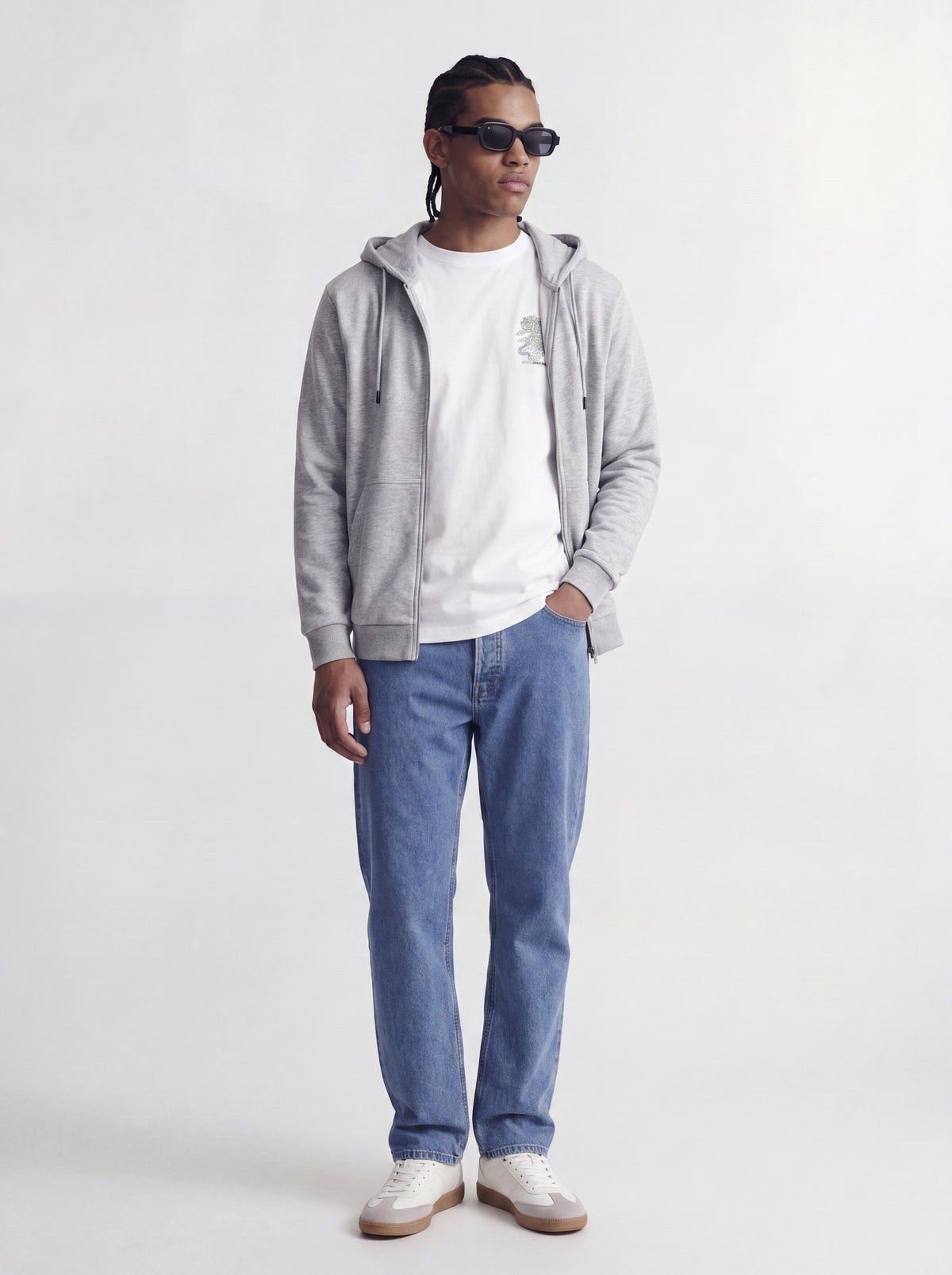 JJEBRADLEY SWEAT ZIP HOOD NOOS