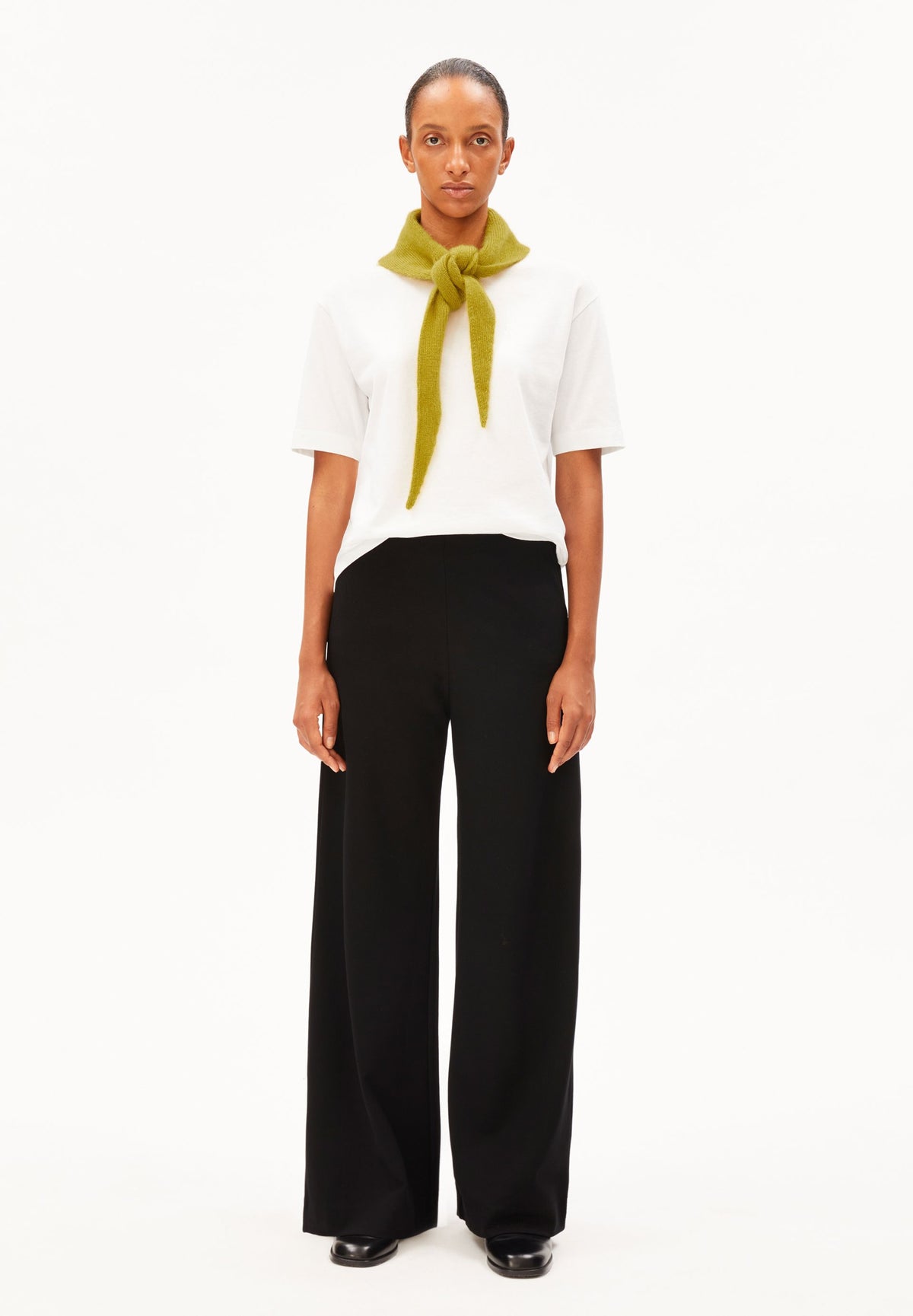 BASIC JERSEY WIDE LEG PANT