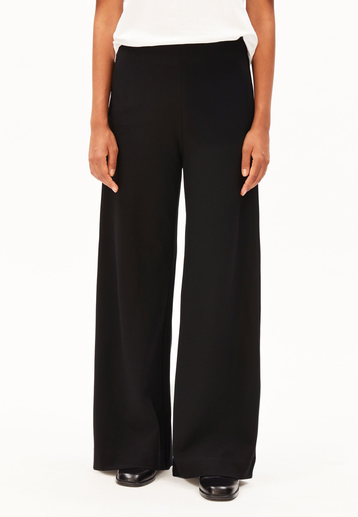BASIC JERSEY WIDE LEG PANT