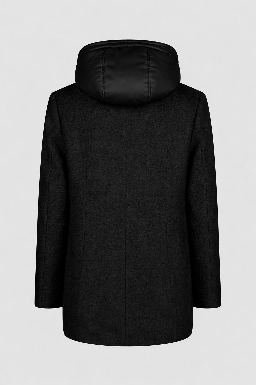 Wolljacke mit Kapuze