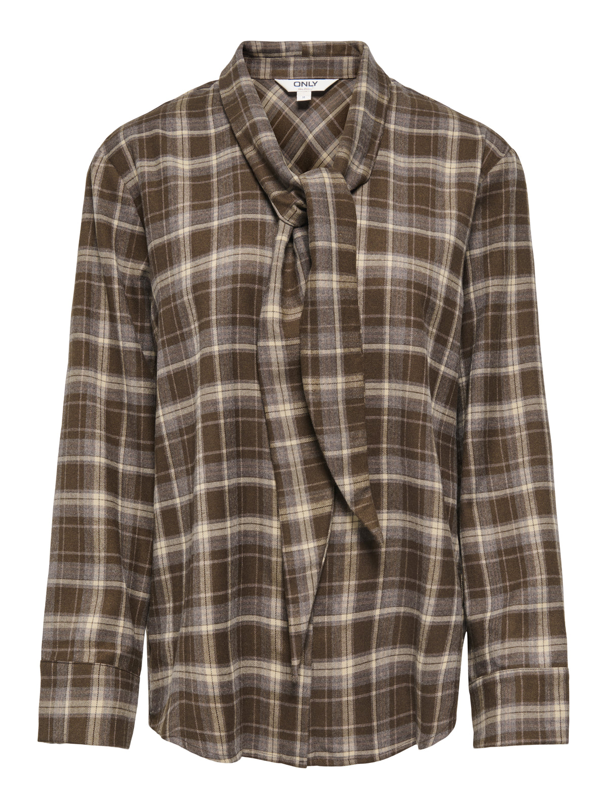 ONLGUKA L/S TIE ASSY CHECK SHIRT WVN