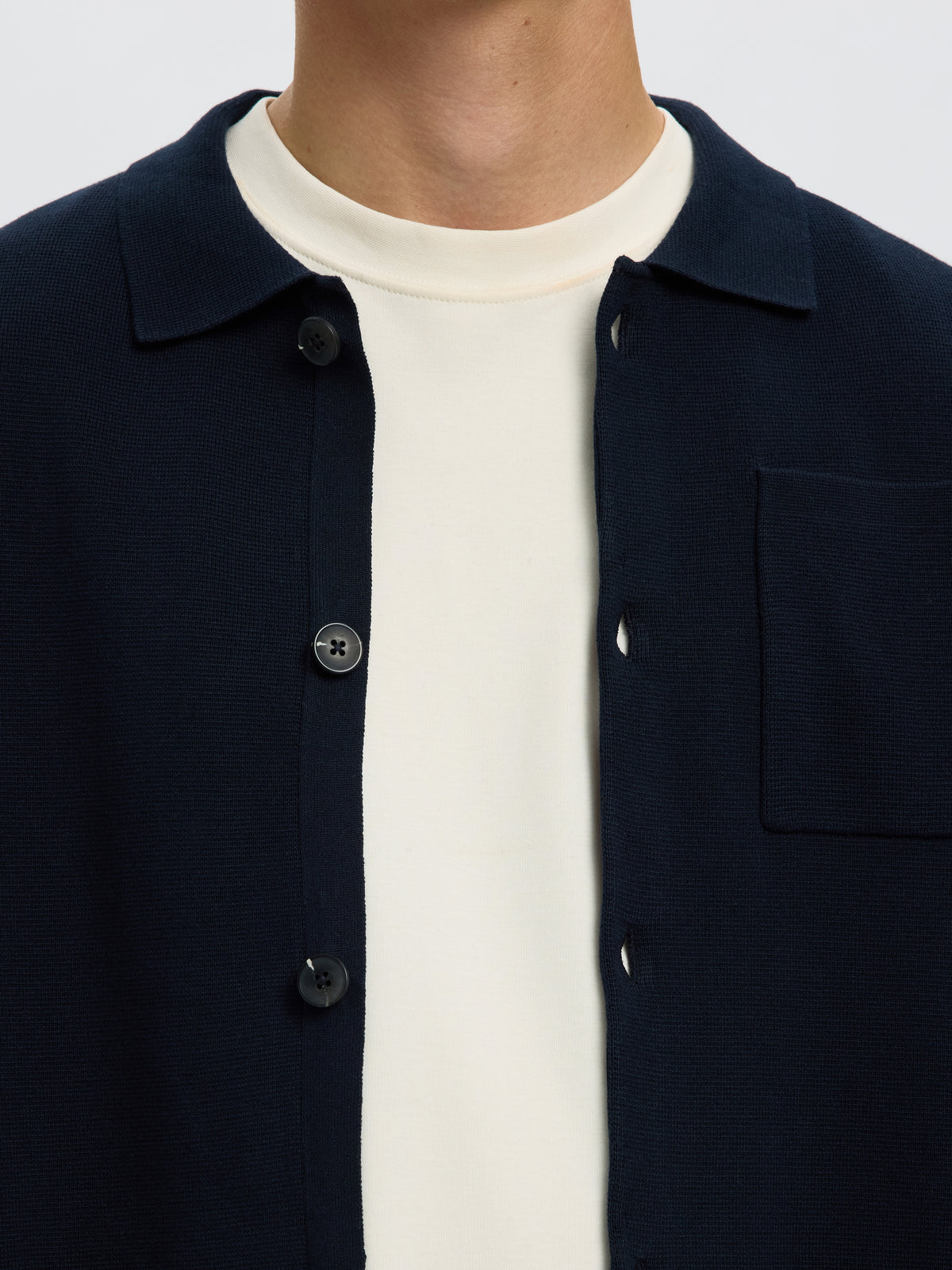 SLMMIKE LIGHT POLO CARDIGAN NOOS
