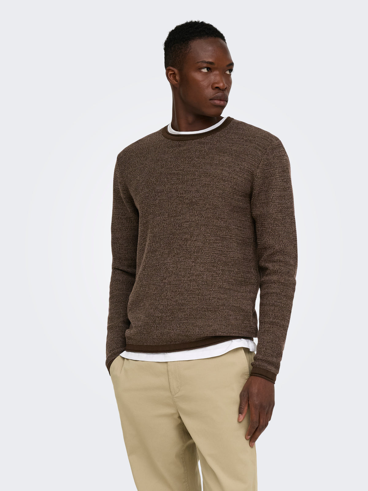 ONSERIC REG 12 STRUC CREW KNIT NOOS