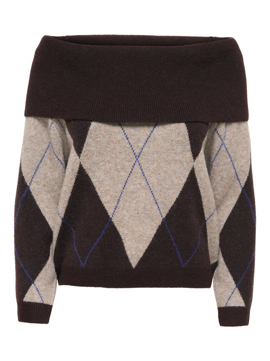 ONLALIVIA LS OFF SHOULDER KNT