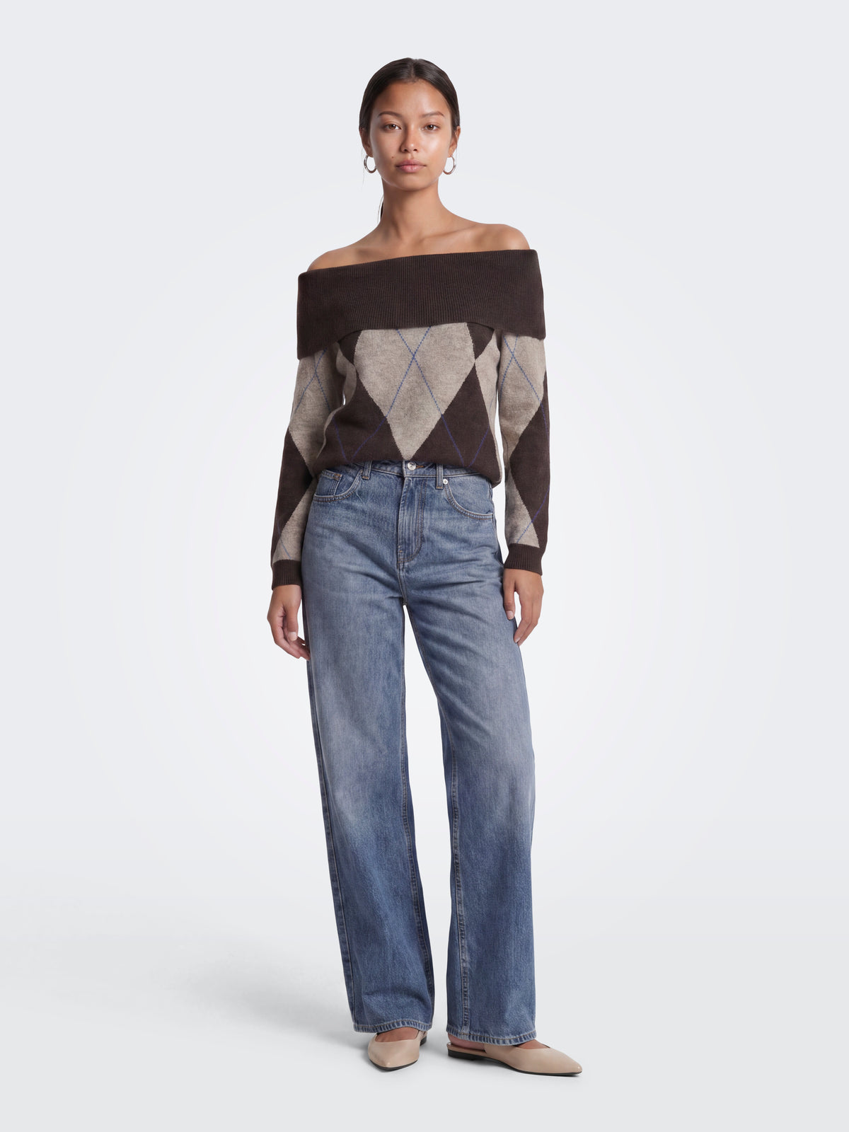 ONLALIVIA LS OFF SHOULDER KNT