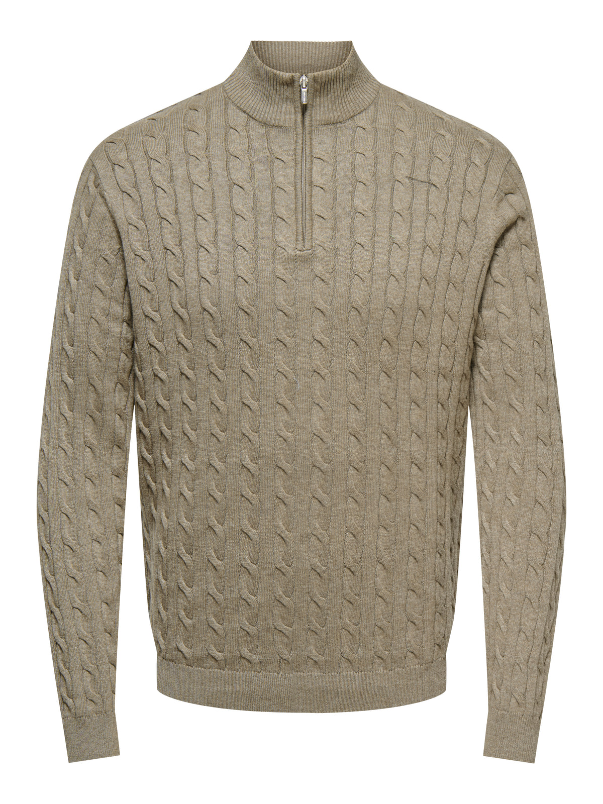 ONSLOUI REG 12 CABEL HALF ZIP KNIT NOOS