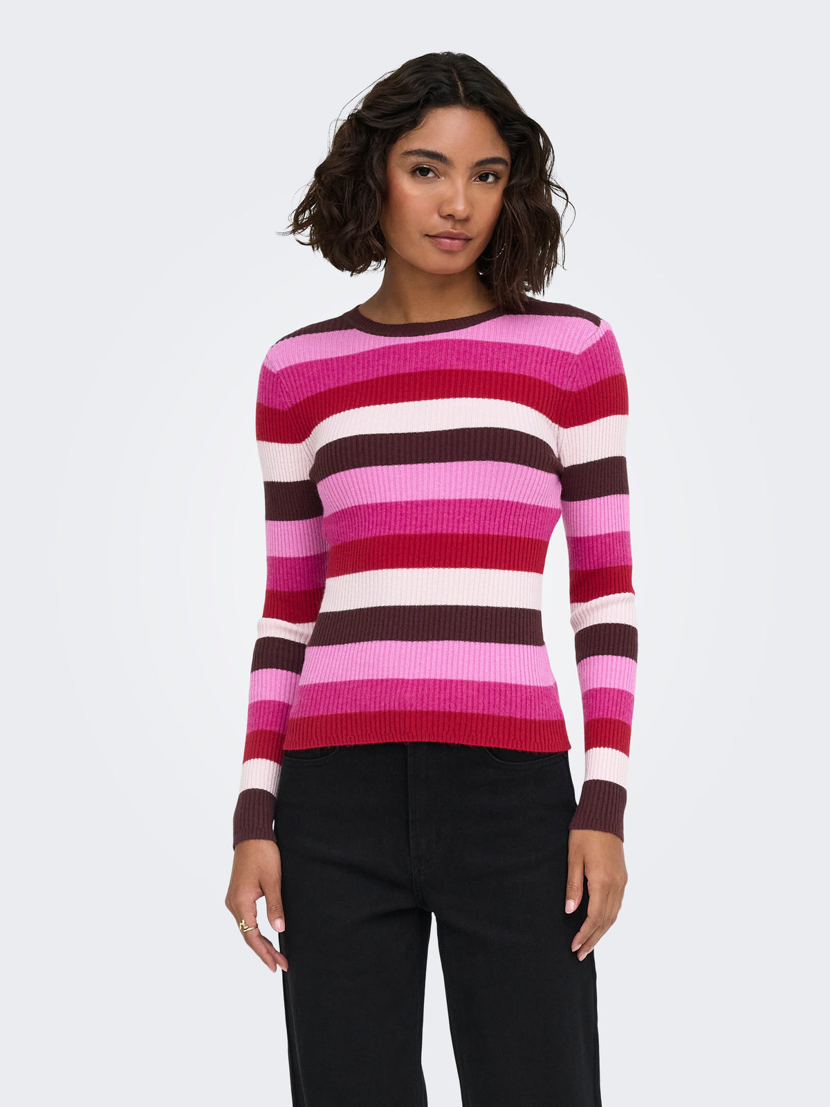 ONLIBI LS O-NECK RIB CC KNT