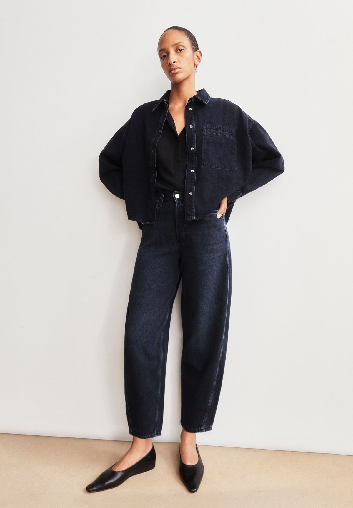 BAARLY HIGH WAIST BARREL JEAN