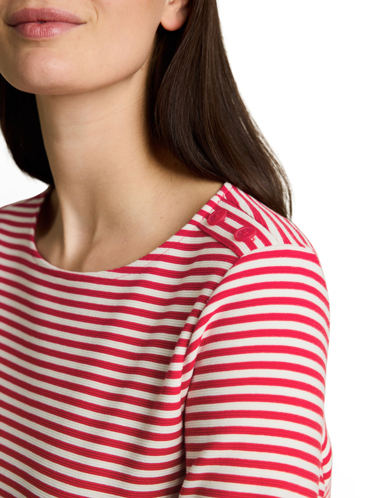 Langarmshirt mit Knopf-Details
