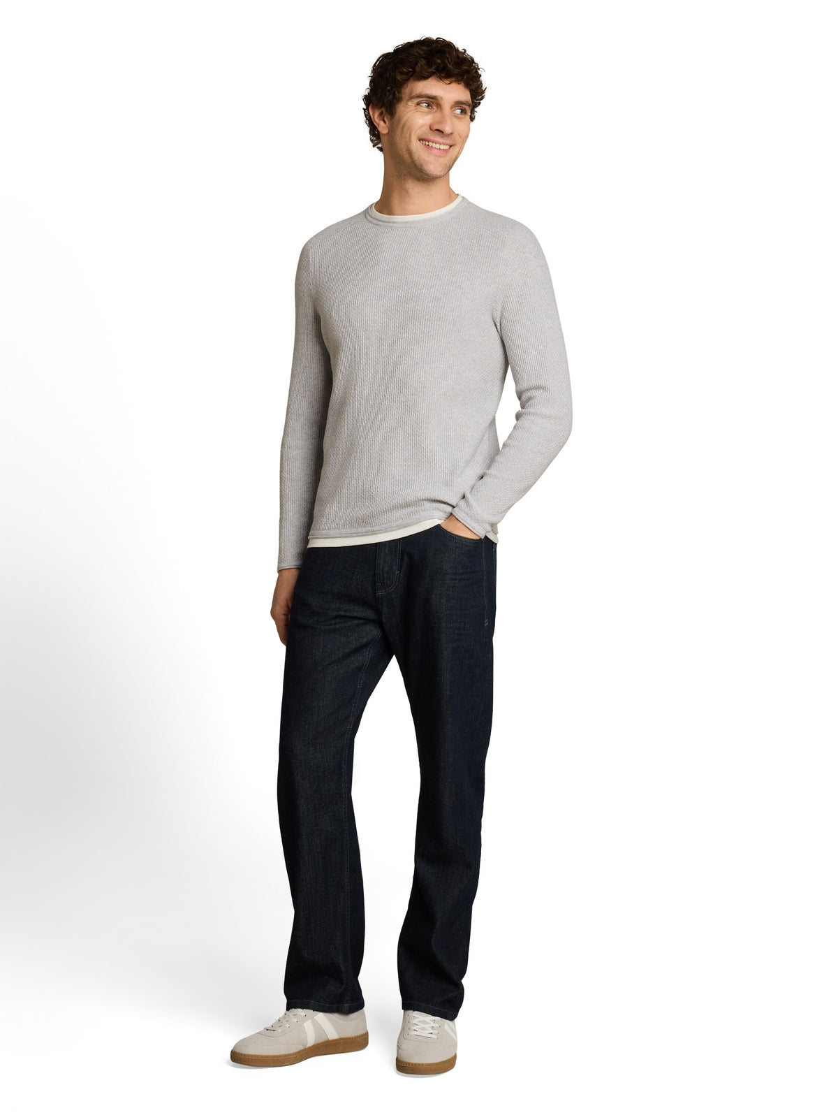 Strickpullover im 2-in-1-Look