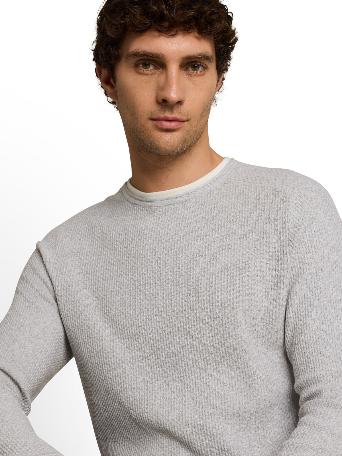 Strickpullover im 2-in-1-Look