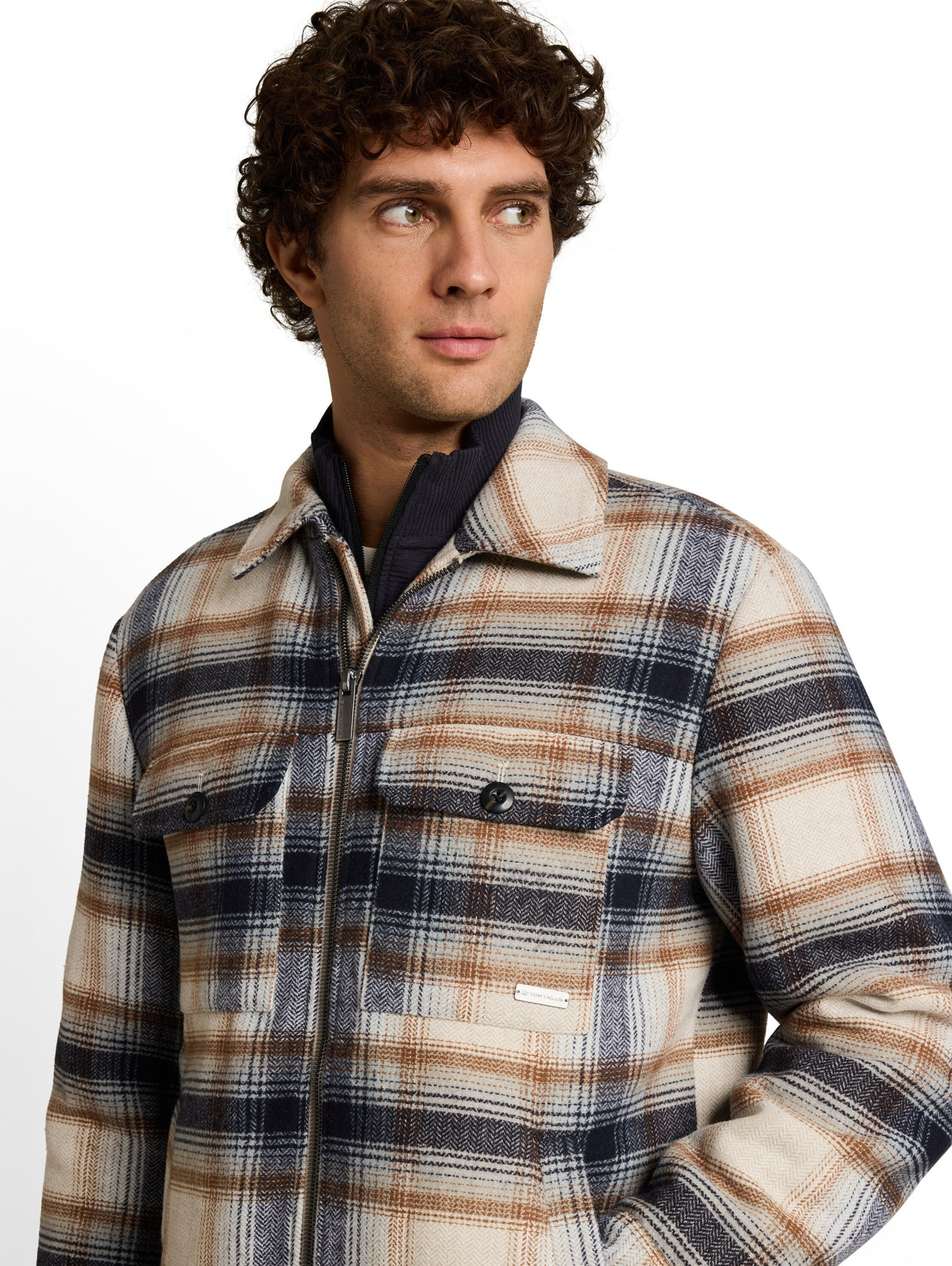 Overshirt mit Wollanteil