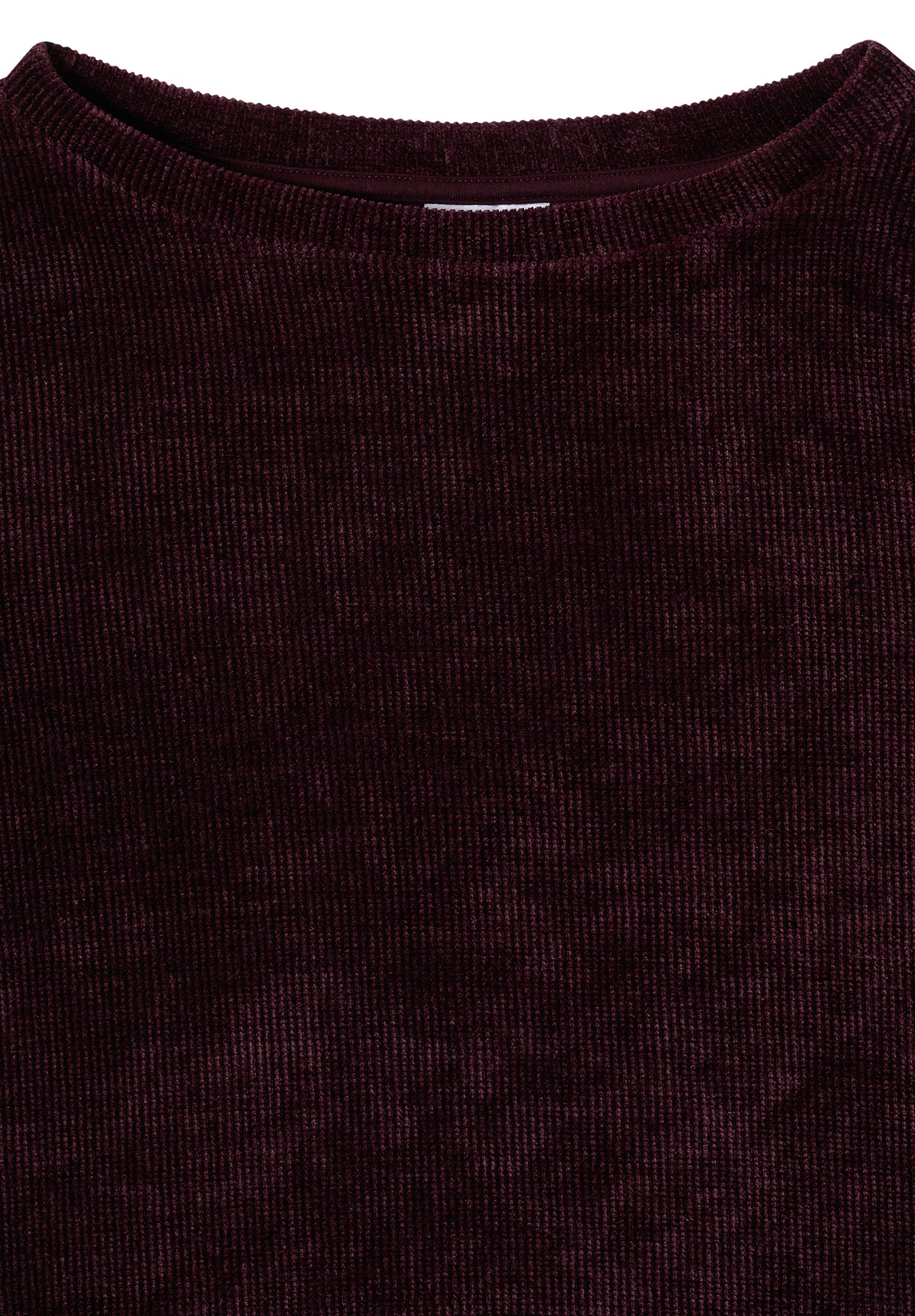 3/4-Arm Shirt aus Cord mit Boat Neck