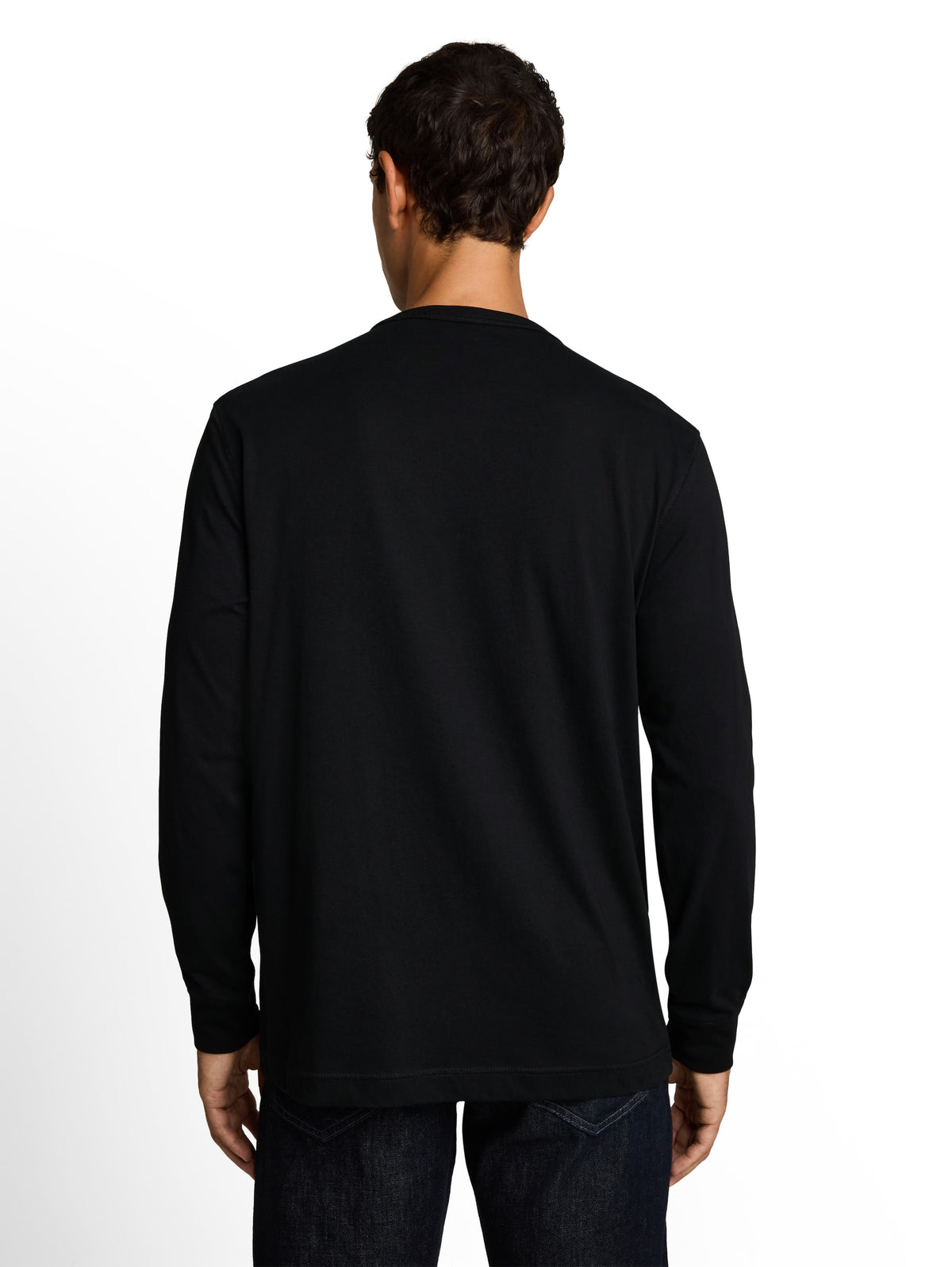 Basic Langarmshirt aus Baumwolle