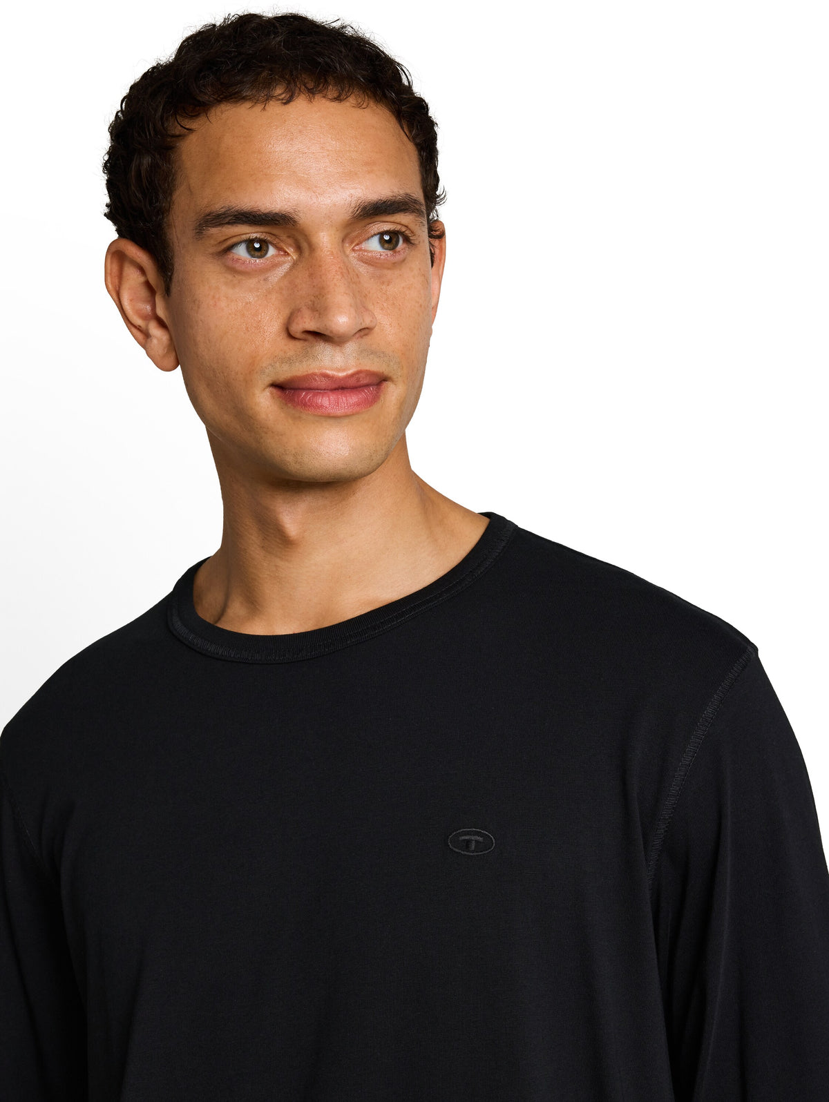 Basic Langarmshirt aus Baumwolle