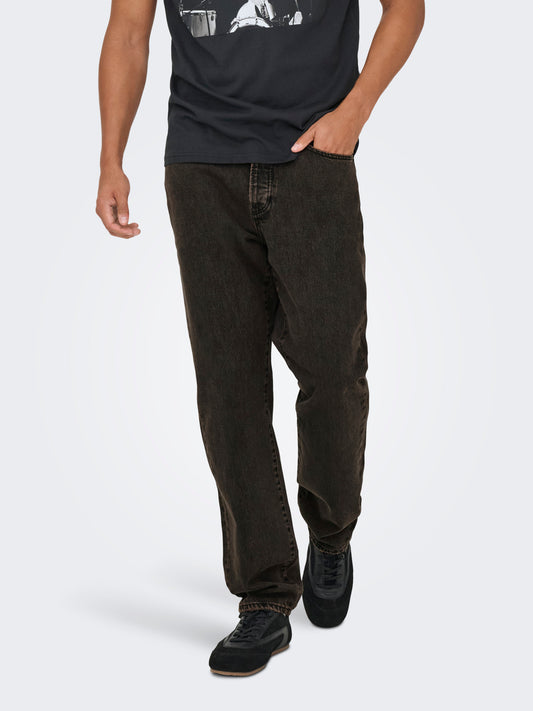ONSEDGE STRAIGHT BROWN 7462 TAI DNM NOOS