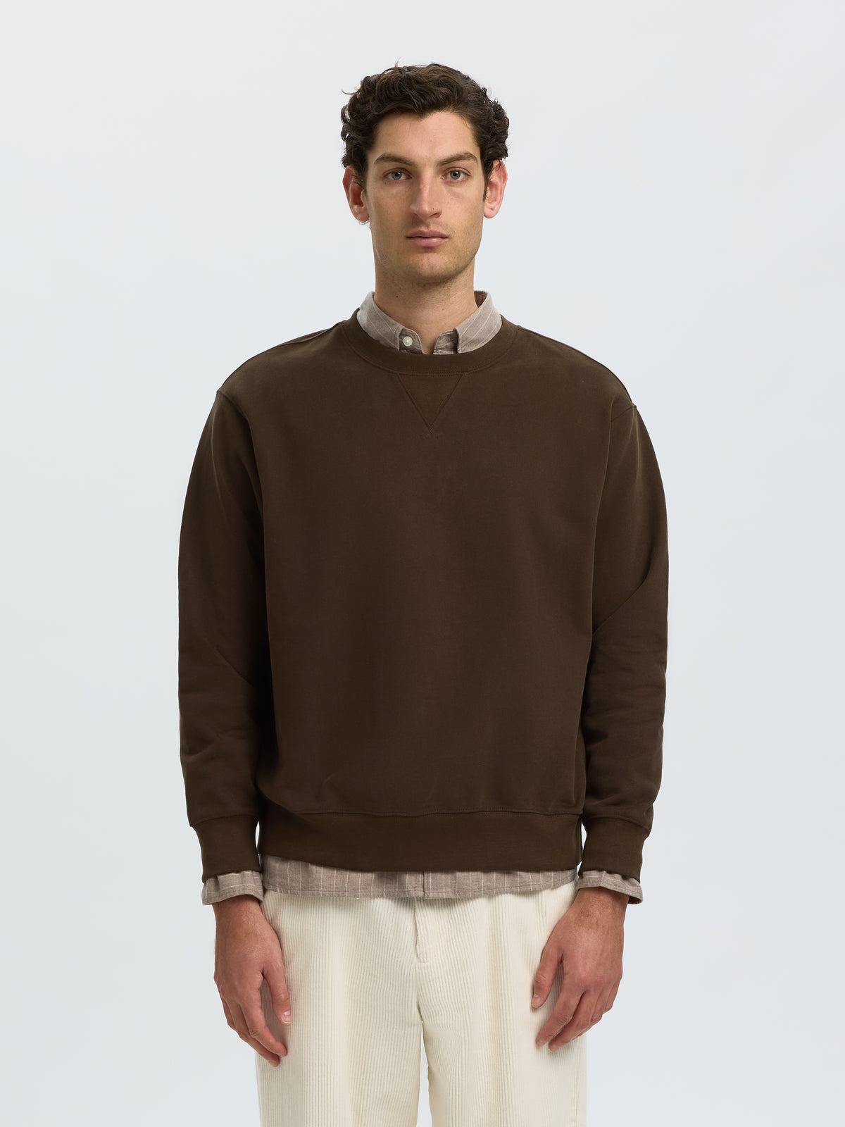 SLMRELAXGRANT LS CREW NECK SWEAT