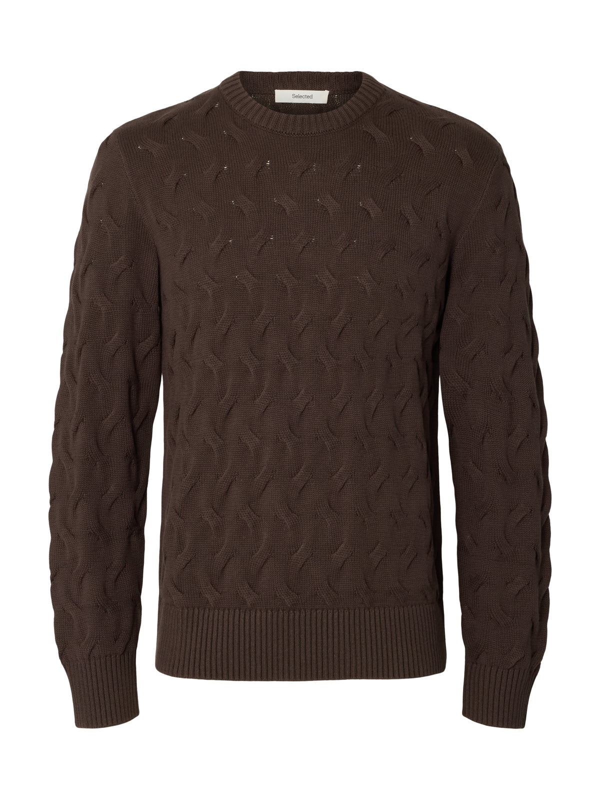 SLMCARLOS LS CABLE CREW NECK NOOS