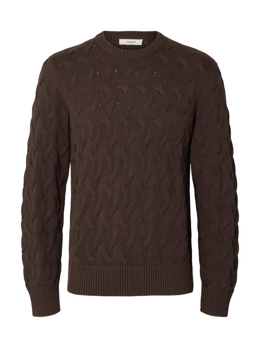 SLMCARLOS LS CABLE CREW NECK NOOS