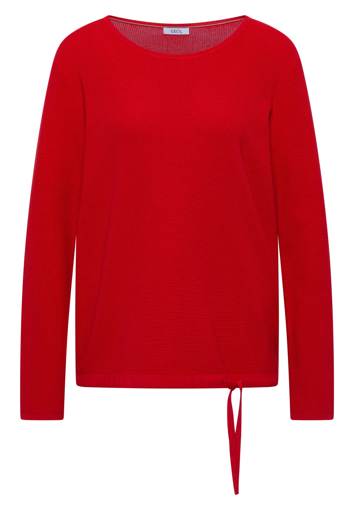 Pullover mit Rundhals und Struktur
