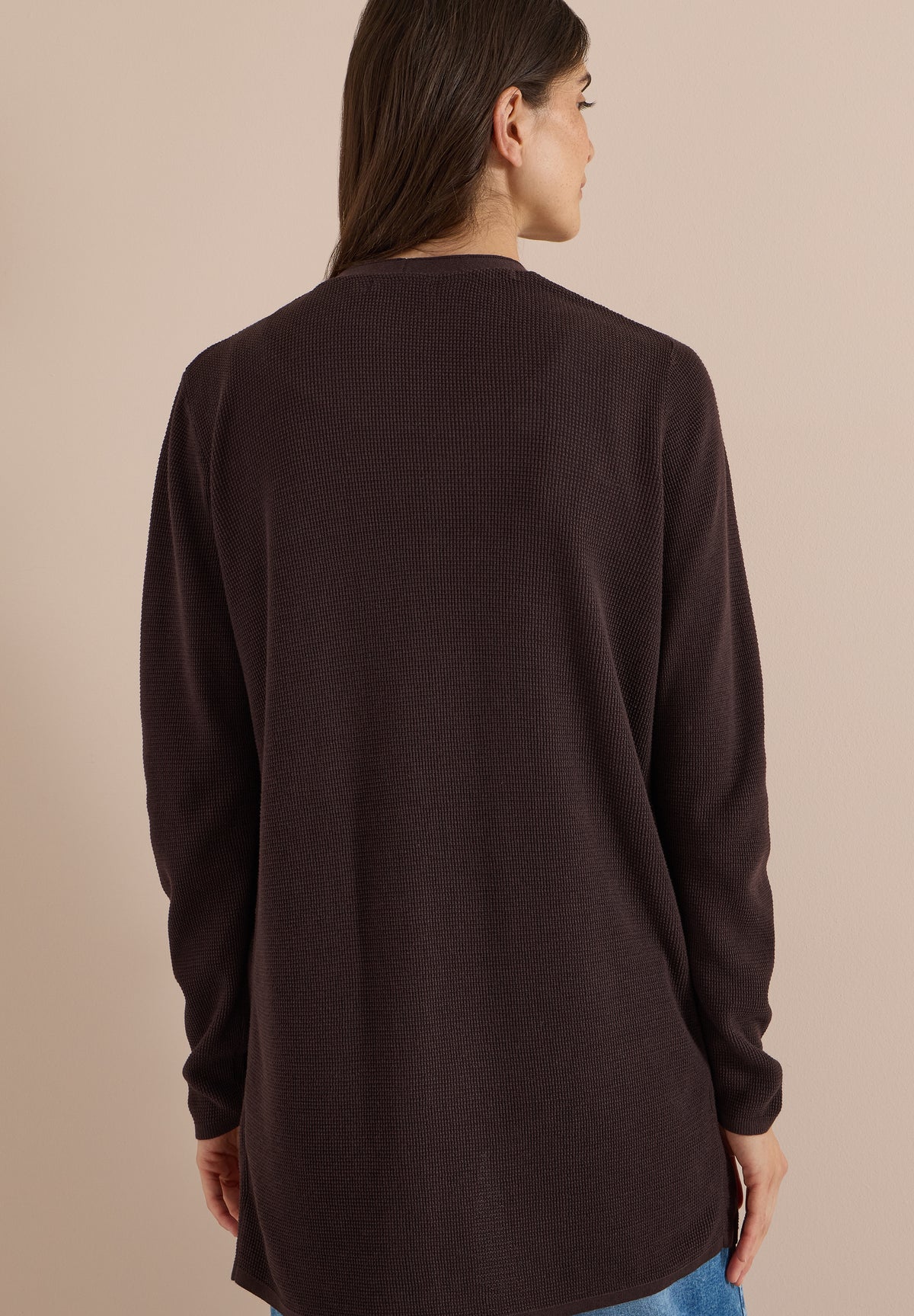 Offener Cardigan mit langen Ärmeln