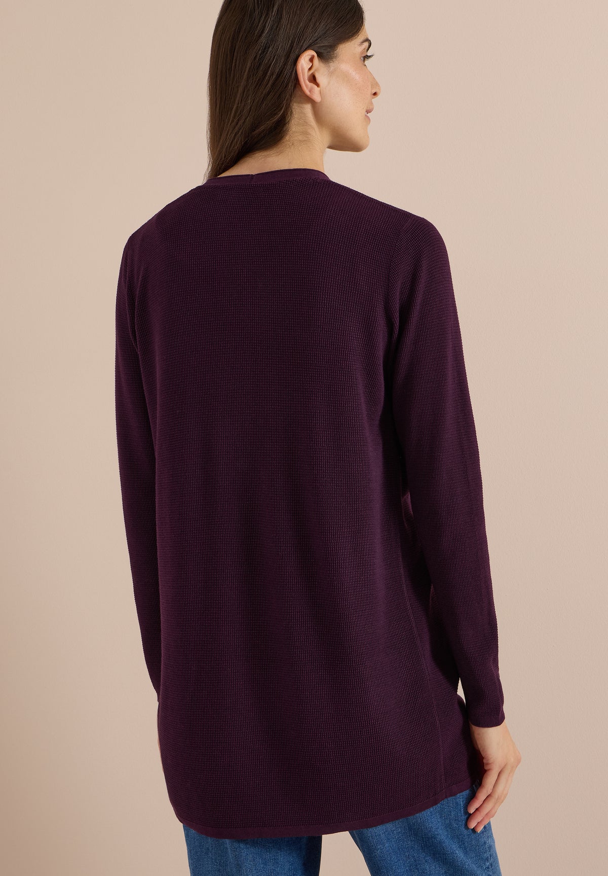 Offener Cardigan mit langen Ärmeln
