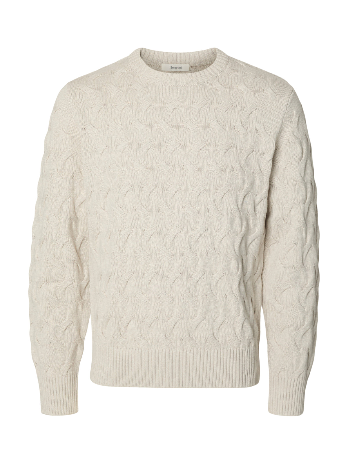 SLMCARLOS LS CABLE CREW NECK NOOS