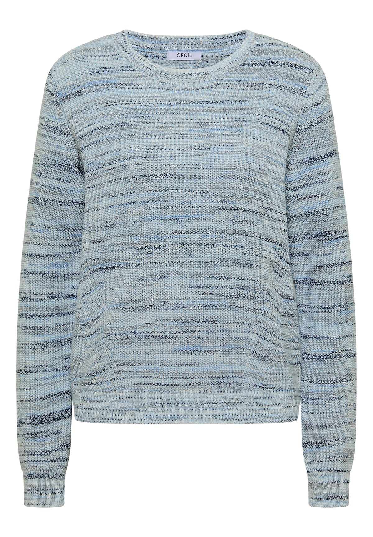 Pullover mit Rundhals und Space-Dye-Optik