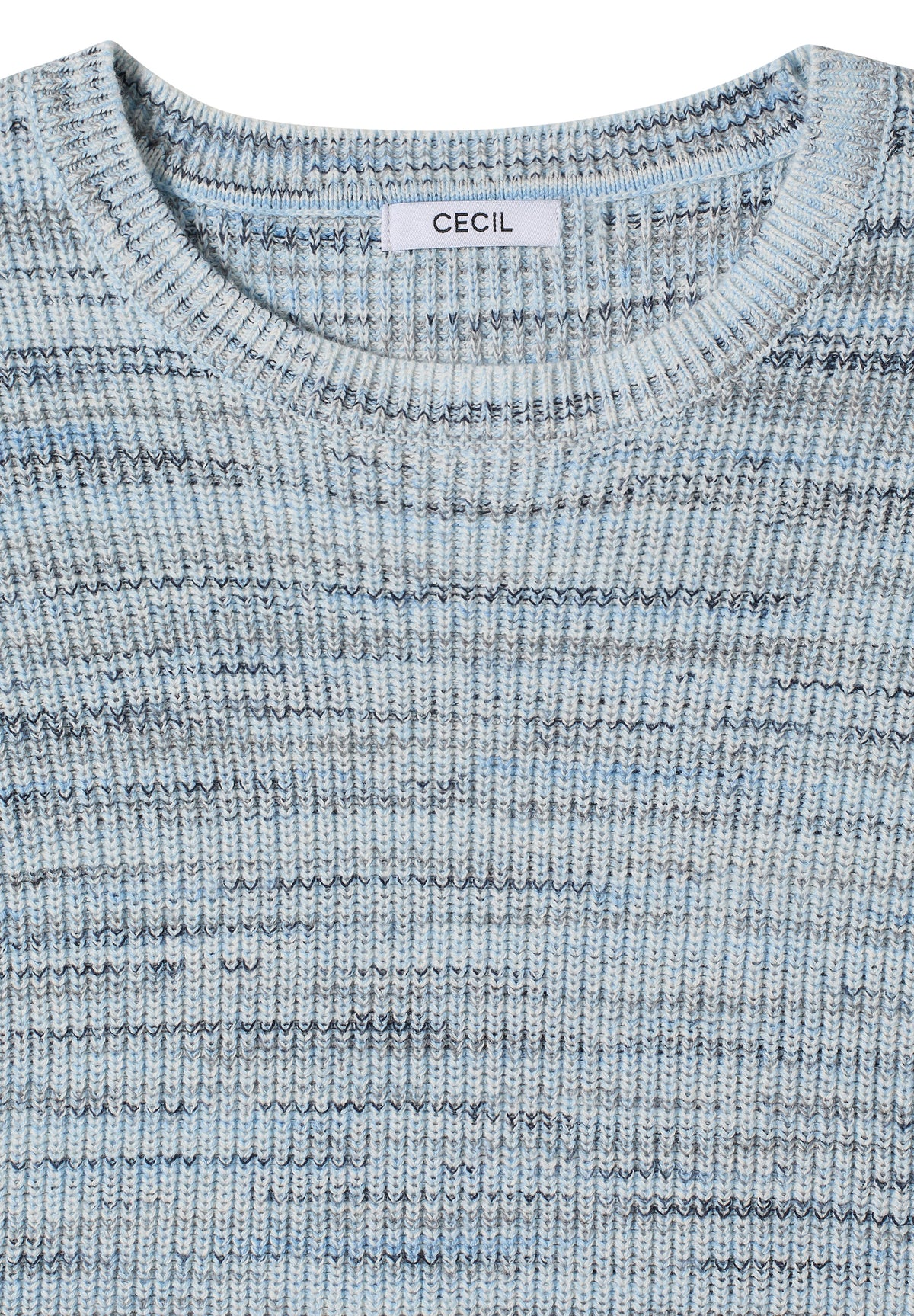 Pullover mit Rundhals und Space-Dye-Optik