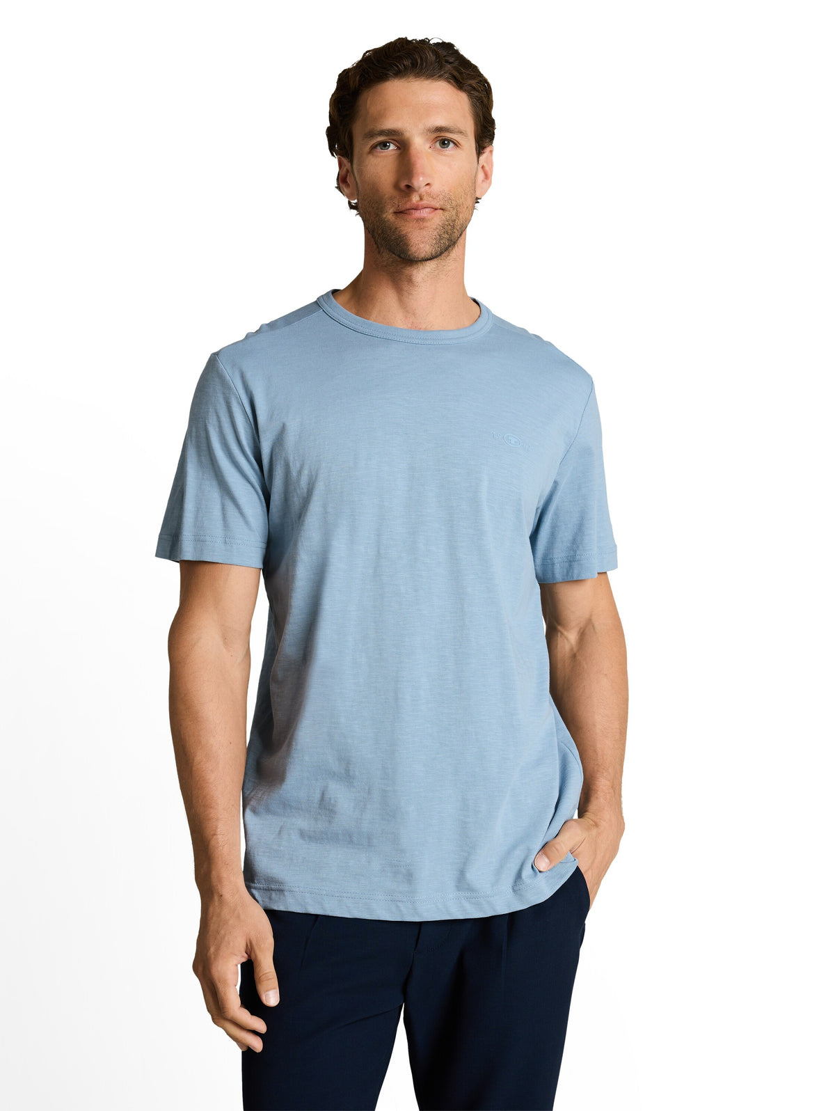 Basic T-Shirt aus Baumwolle