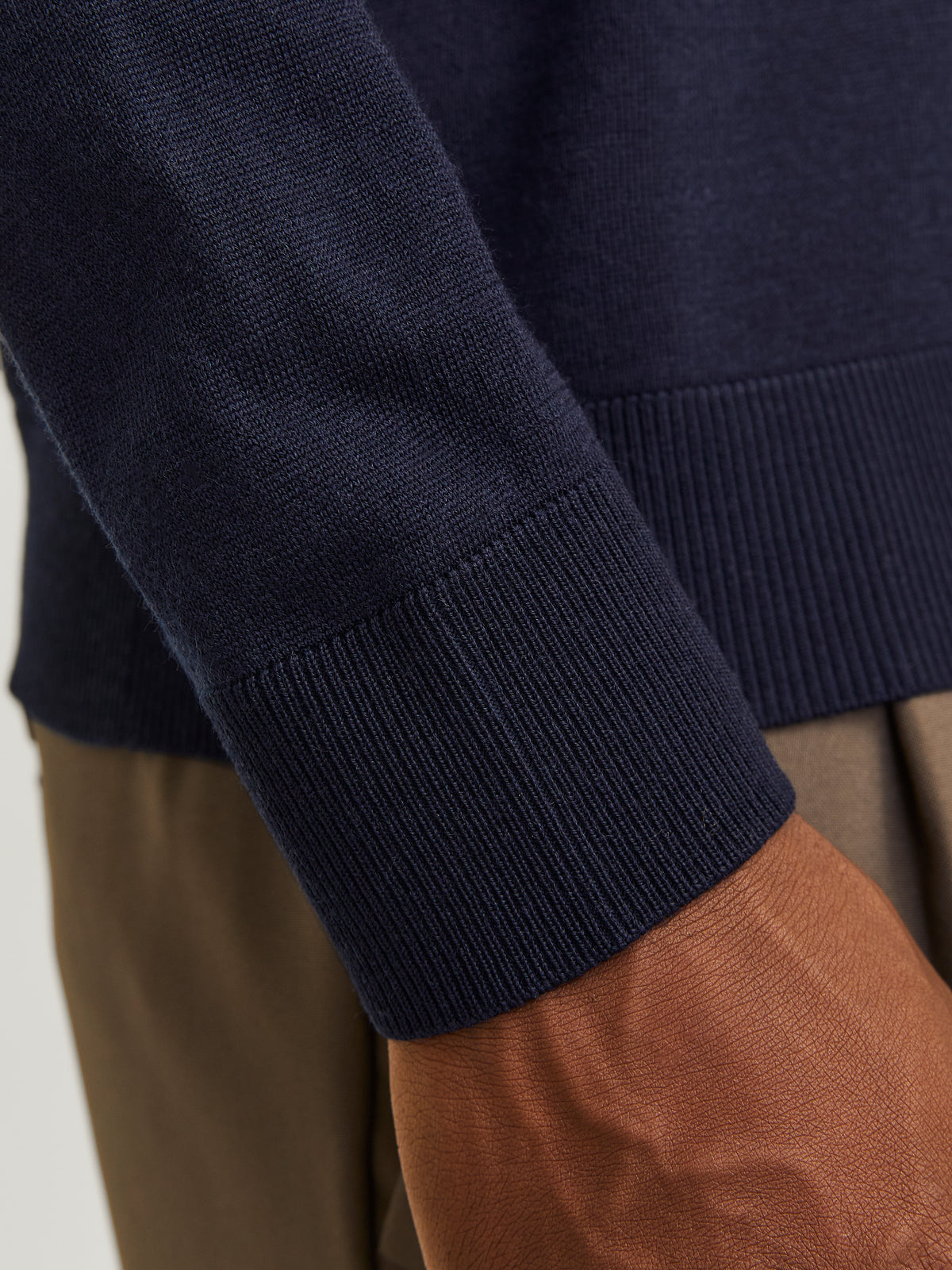 JJMILANO STITCH KNIT CREW NECK SN