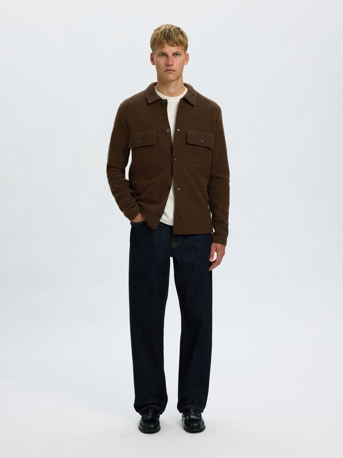 SLMNEALY LS KNIT REG WORKWEAR CARDI NOOS