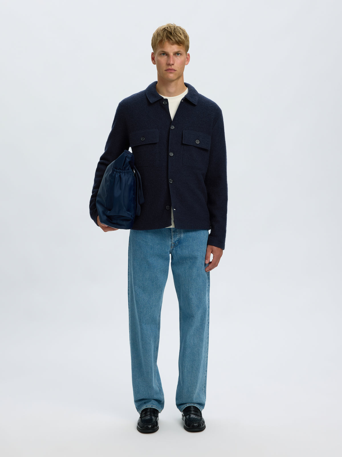 SLMNEALY LS KNIT REG WORKWEAR CARDI NOOS