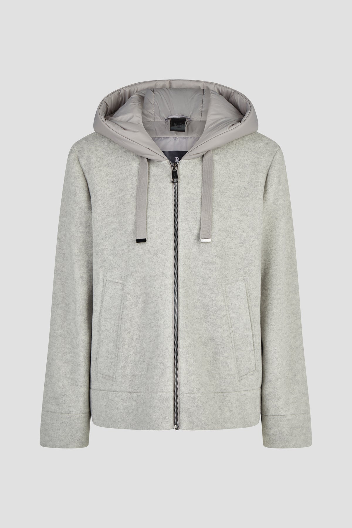 Wolljacke mit Kapuze