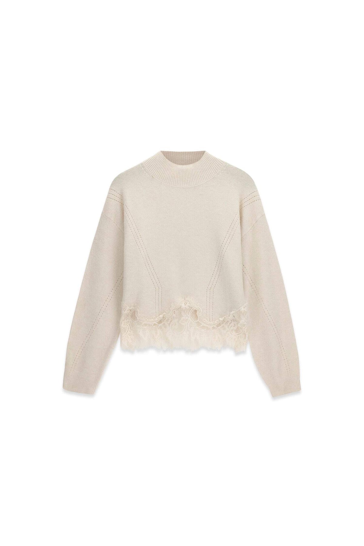 LS MN HAYDEN LACE SWTR